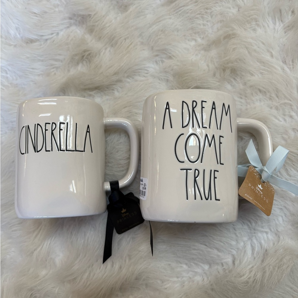 Rae Dunn Disney Cinderella Mug Set